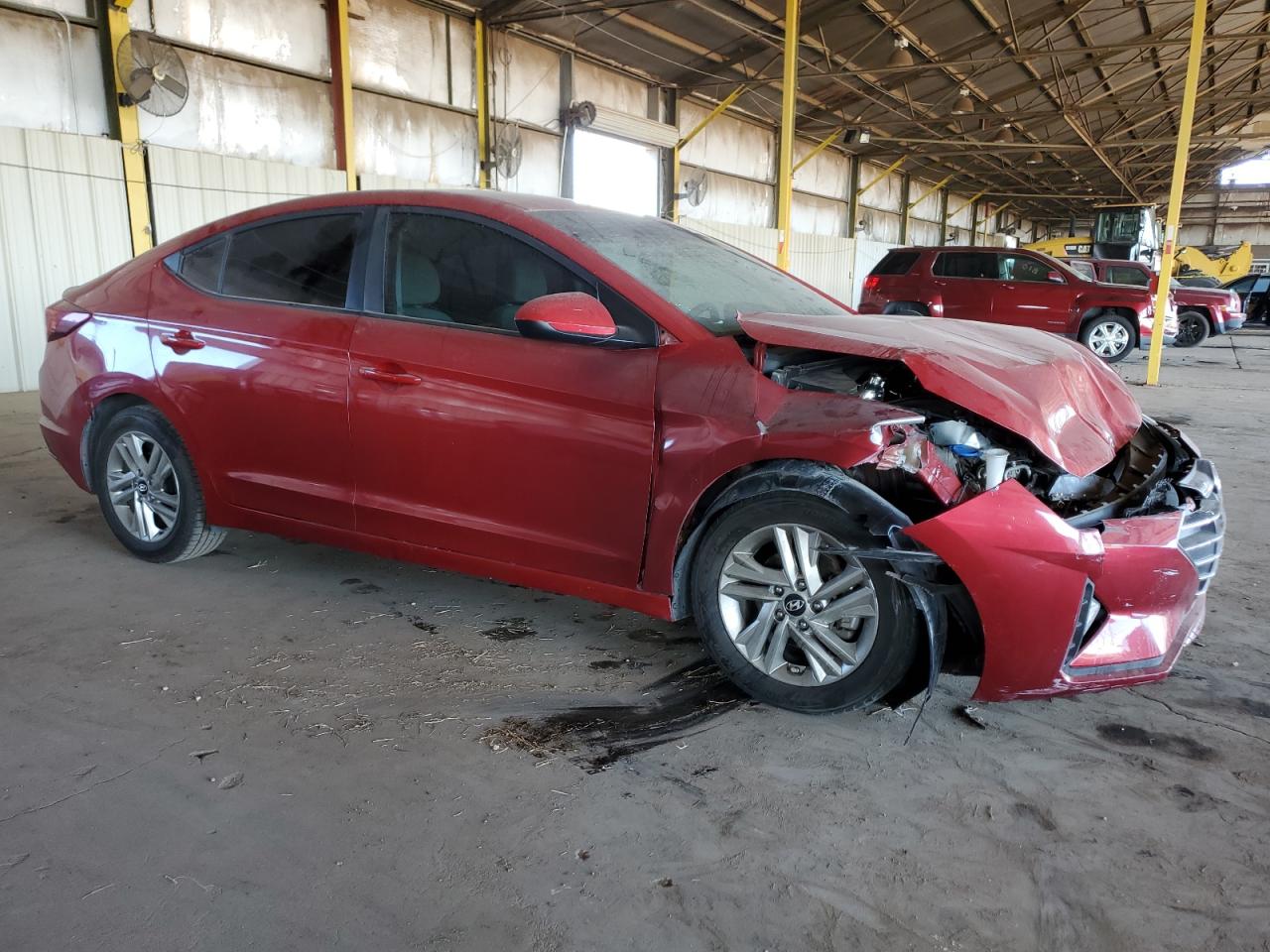 2019 Hyundai Elantra VIN 5NPD84LF3KH444609 Copart auction photo, front end / mechanical damage thumbnail 4