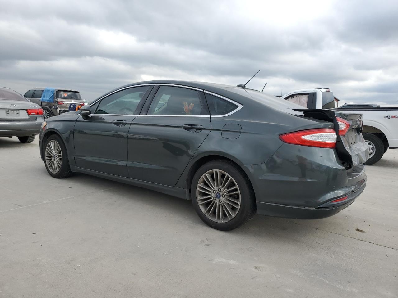 2015 Ford Fusion VIN 3FA6P0HD4FR213464 Copart auction photo, rear end damage thumbnail 2
