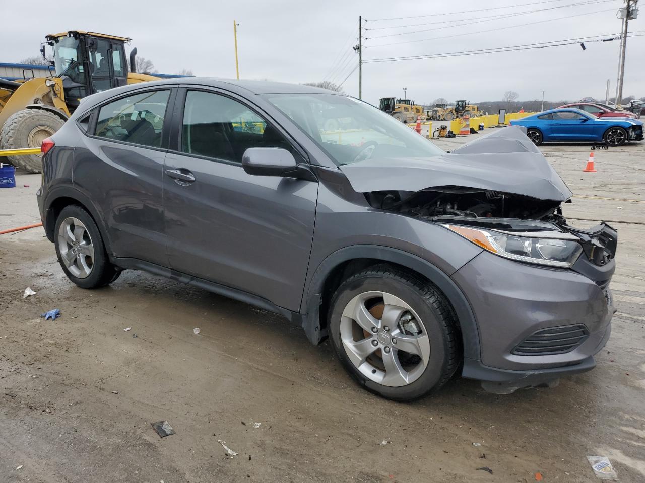 2022 Honda HR-V VIN 3CZRU5H37NM735175 Copart auction photo, front end / side damage thumbnail 4