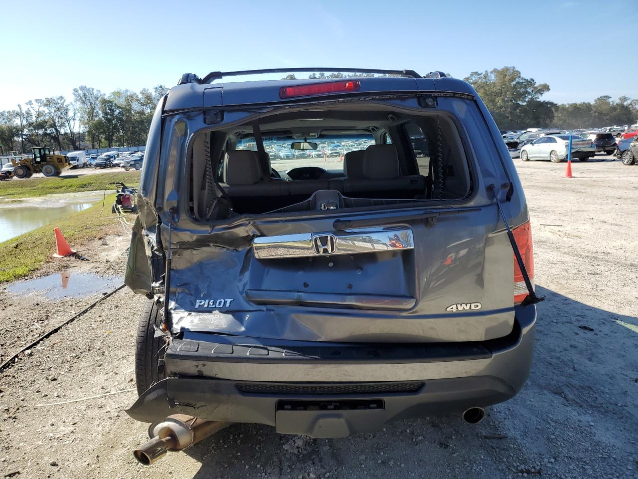 2013 Honda Pilot VIN 5FNYF4H76DB069650 Copart auction photo, rear end damage thumbnail 6