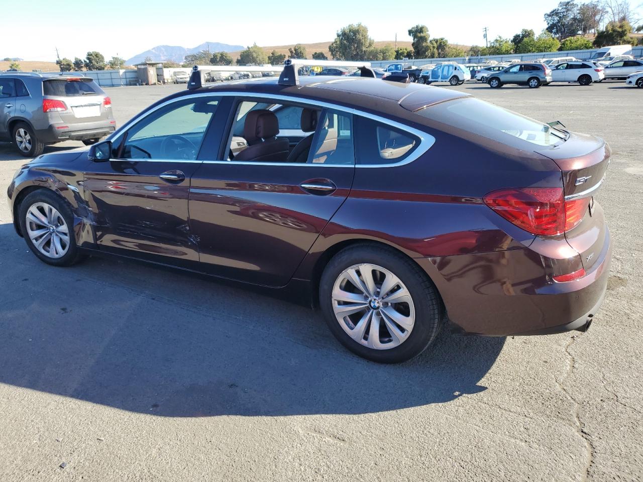 2013 BMW 5er VIN WBASP2C50DC338667 Copart auction photo, side damage thumbnail 2