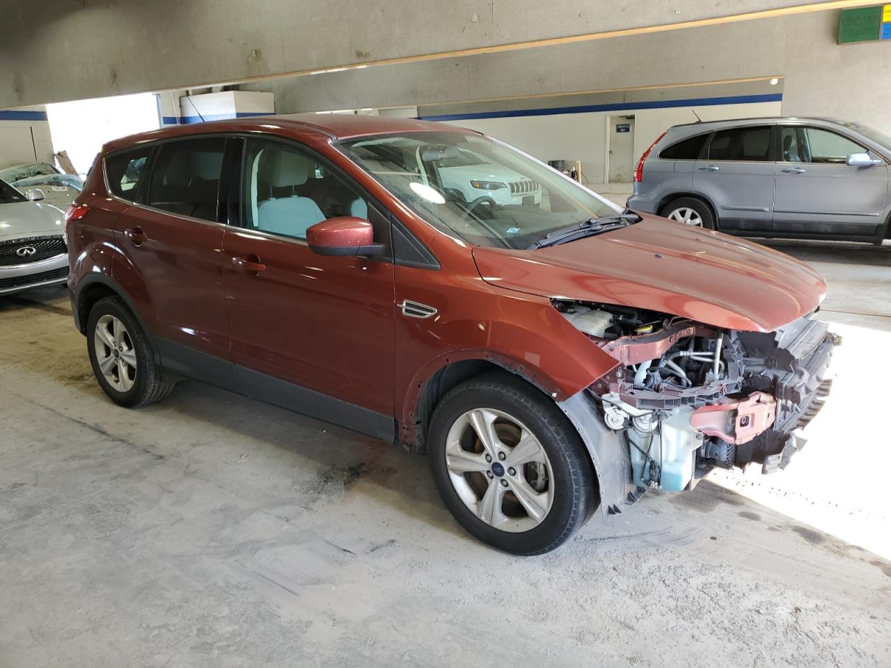 2014 Ford Escape VIN 1FMCU0GX2EUB92876 Copart auction photo, front end damage thumbnail 4