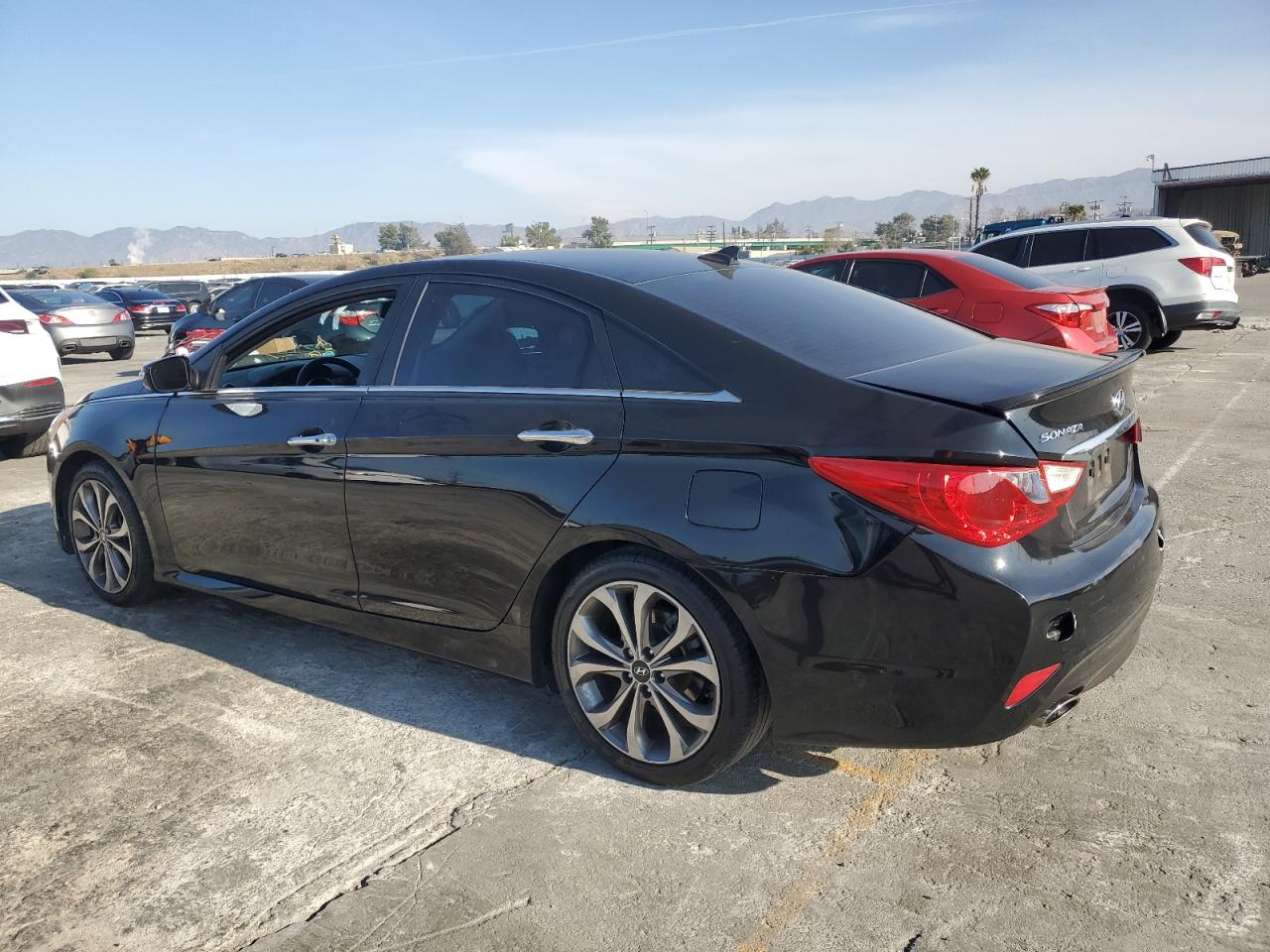 2014 Hyundai Sonata VIN 5NPEC4AC4EH946898 Copart auction photo, rear end damage thumbnail 2