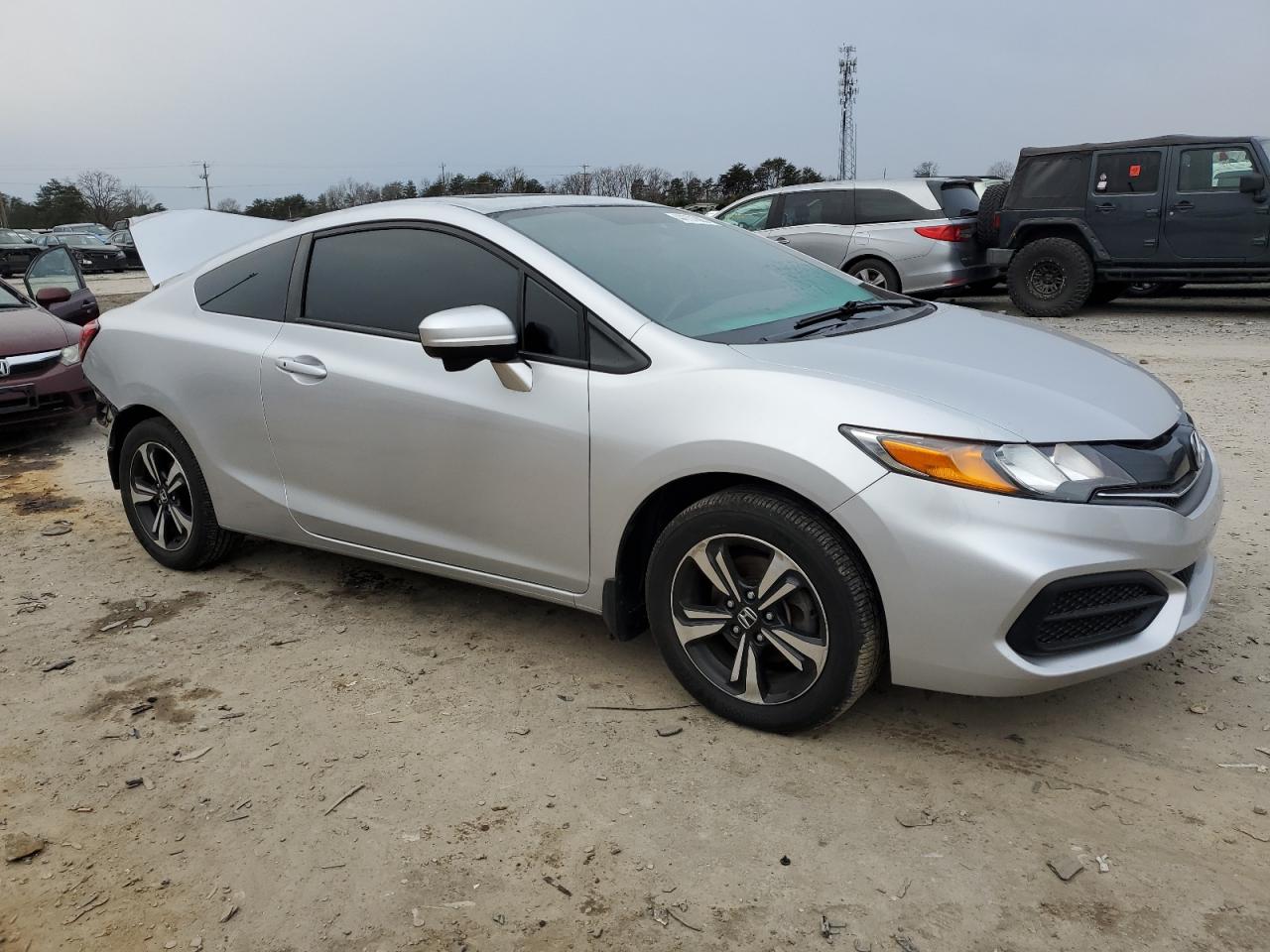 2014 Honda Civic VIN 2HGFG3B81EH502627 Copart auction photo, rear end damage thumbnail 4