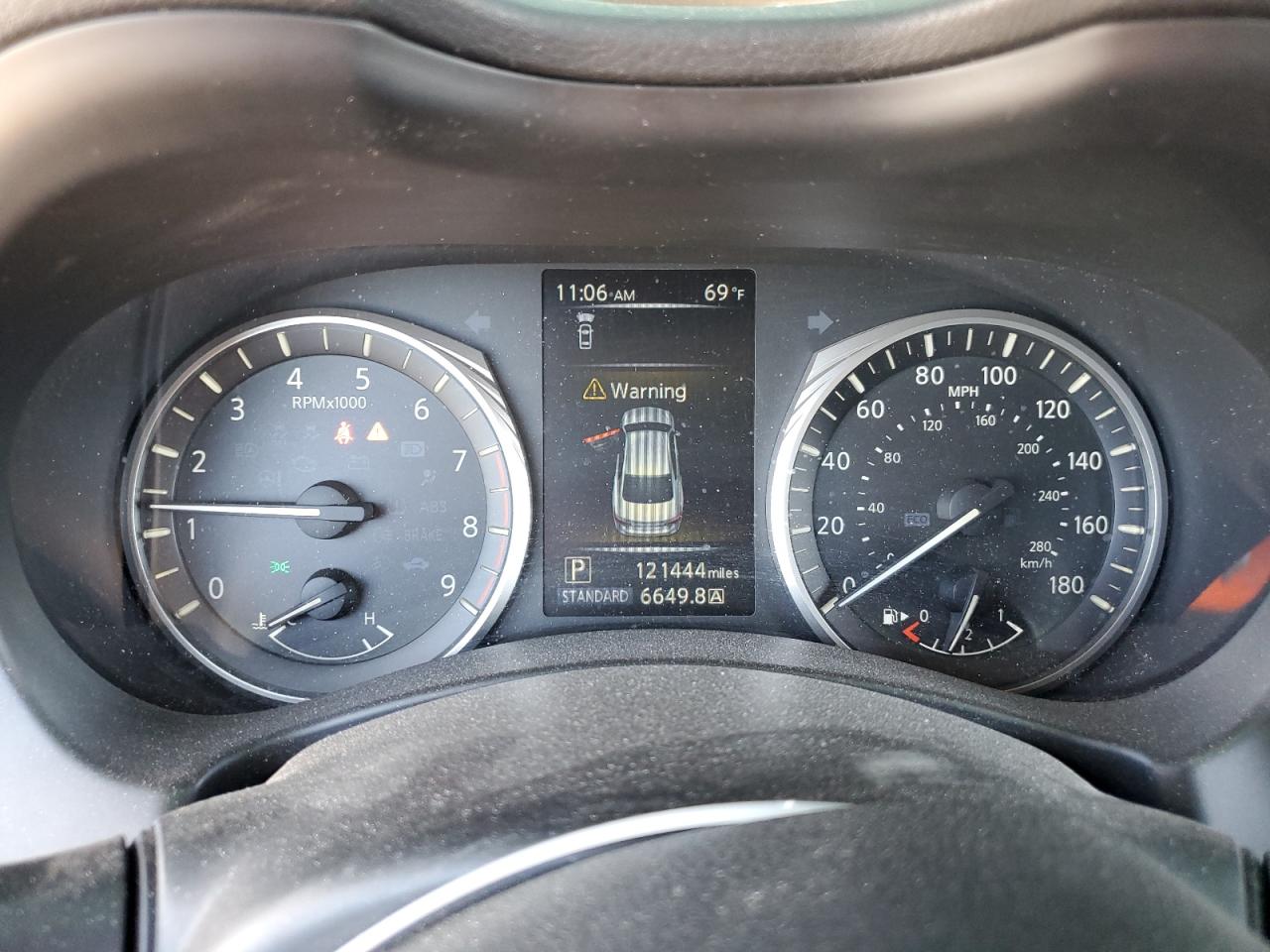 2020 Infiniti Q50 VIN JN1EV7AP5LM206569 Copart auction photo, front end / side damage thumbnail 9