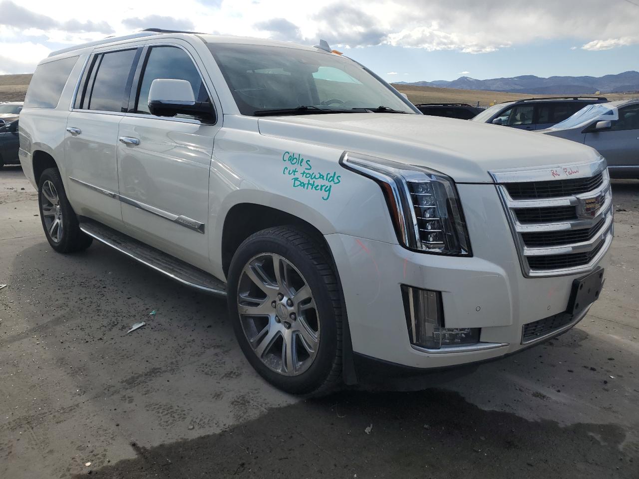 2015 Cadillac Escalade VIN 1GYS4SKJ5FR718253 Copart auction photo, vandalism / top/roof damage thumbnail 4