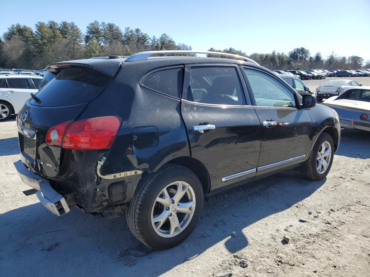 2011 Nissan Rogue VIN JN8AS5MVXBW686991 Copart auction photo, rear end damage thumbnail 3