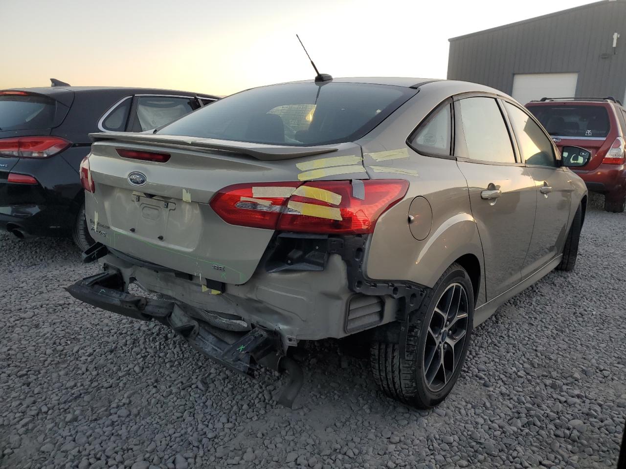 2016 Ford Focus VIN 1FADP3F24GL262951 Copart auction photo, rear end damage thumbnail 3