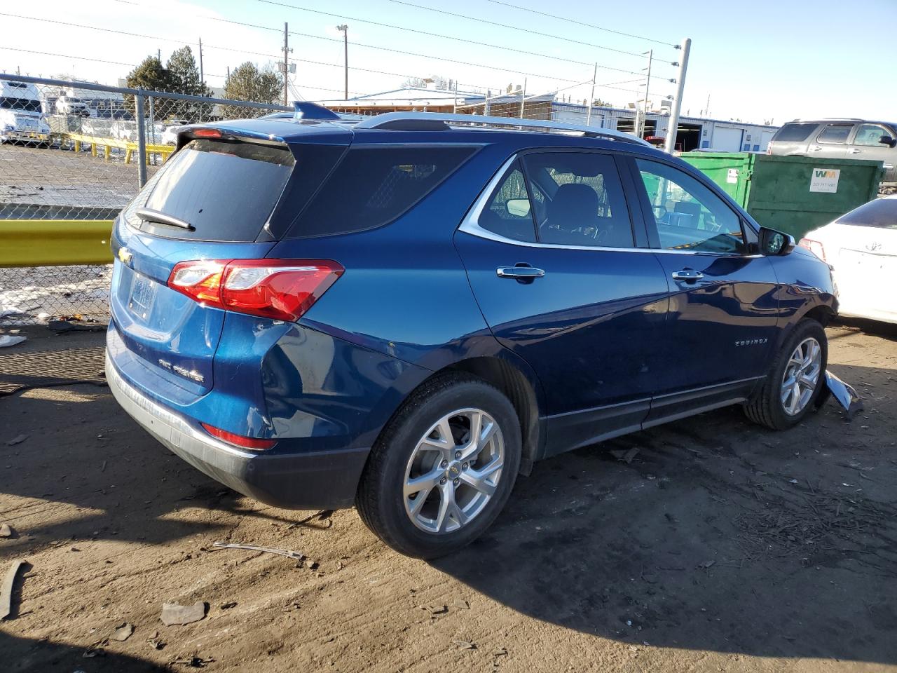 2020 Chevrolet Equinox VIN 2GNAXXEV4L6213419 Copart auction photo, side / front end damage thumbnail 3