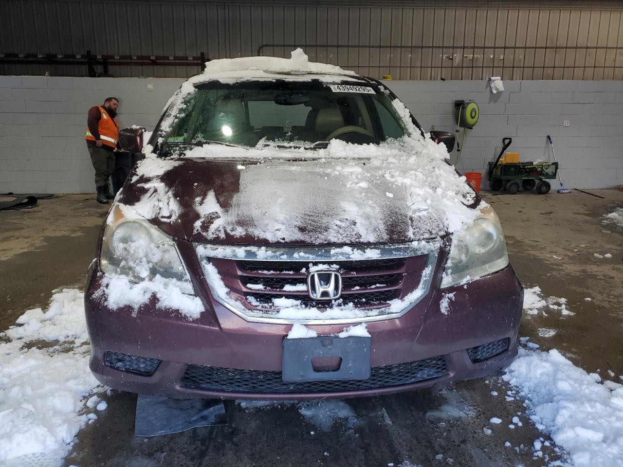2009 Honda Odyssey VIN 5FNRL38739B407617 Copart auction photo, rear end / side damage thumbnail 5