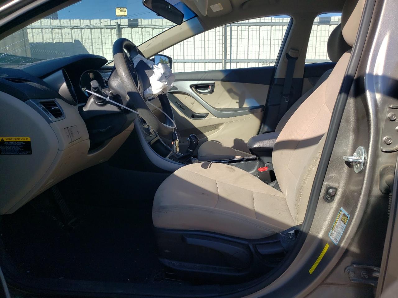 2016 Hyundai Elantra VIN 5NPDH4AE7GH695134 Copart auction photo, front end damage thumbnail 7