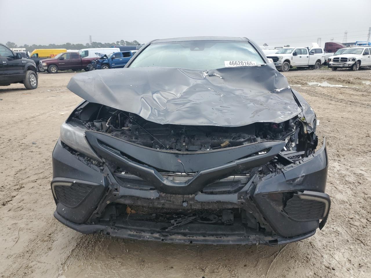 2022 Toyota Camry VIN 4T1G11AK8NU681098 Copart auction photo, front end / side damage thumbnail 5