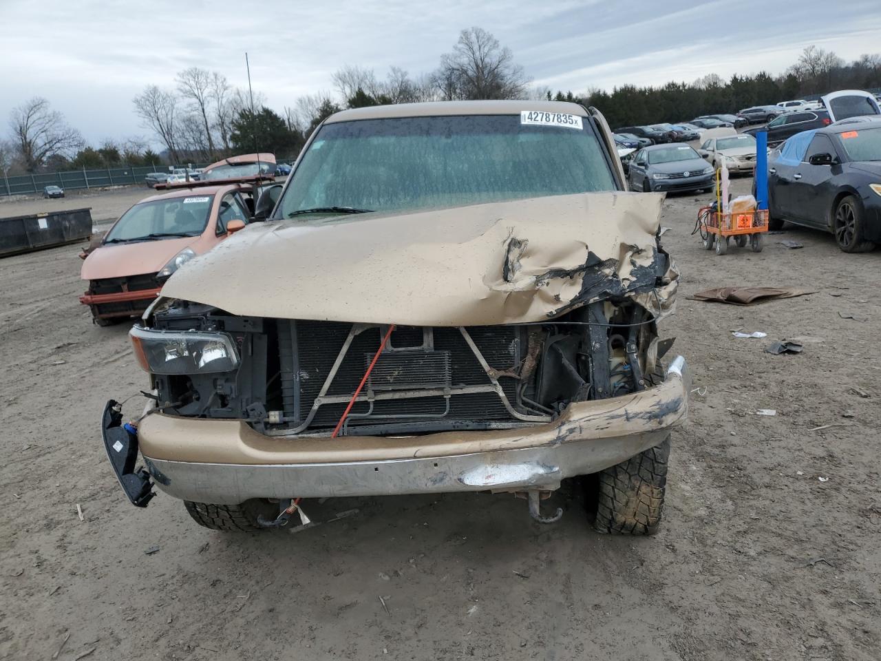 1999 GMC Sierra VIN 1GTEK19T3XZ508990 Copart auction photo, front end / undercarriage damage thumbnail 5