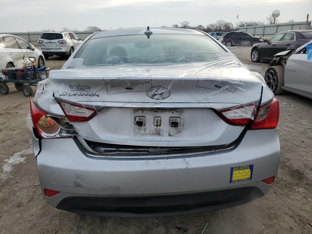 2014 Hyundai Sonata VIN 5NPEB4AC5EH926436 Copart auction photo, rear end damage thumbnail 6