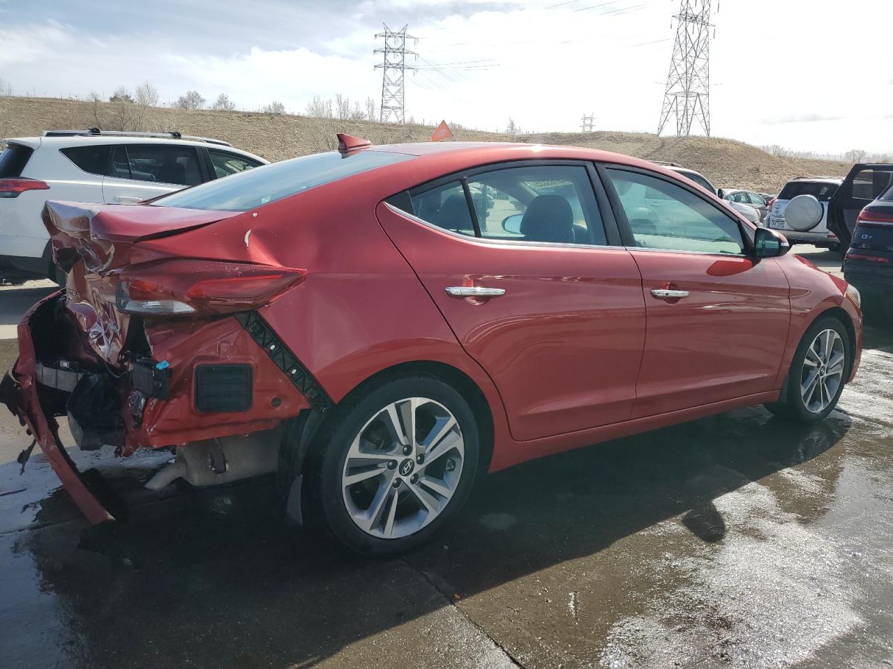 2017 Hyundai Elantra VIN 5NPD84LF3HH197701 Copart auction photo, rear end damage thumbnail 3