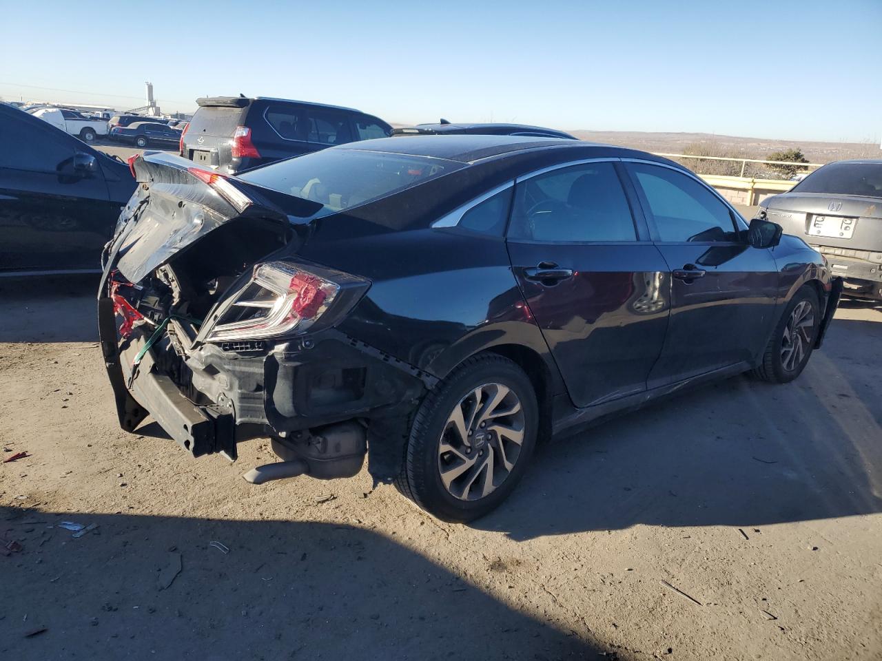 2016 Honda Civic VIN 19XFC2F7XGE050780 Copart auction photo, all over damage thumbnail 3