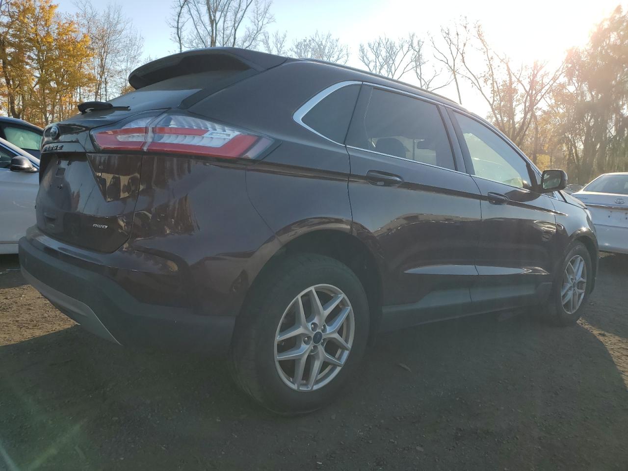 2022 Ford Edge VIN 2FMPK4J93NBA82501 Copart auction photo, front end / frame damage damage thumbnail 3