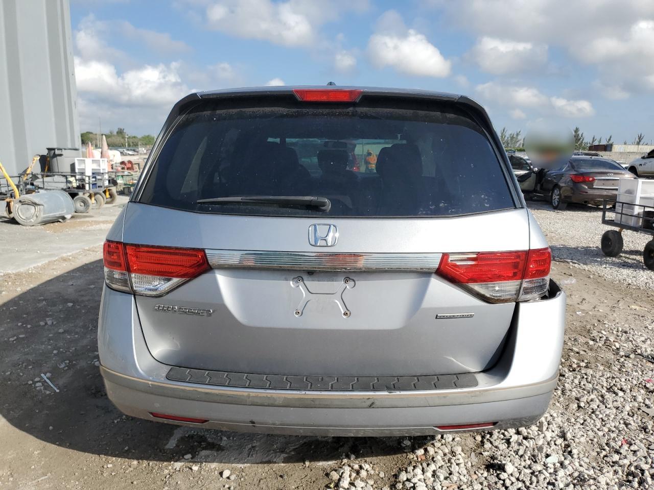 2016 Honda Odyssey VIN 5FNRL5H35GB007743 Copart auction photo, side / rear end damage thumbnail 6
