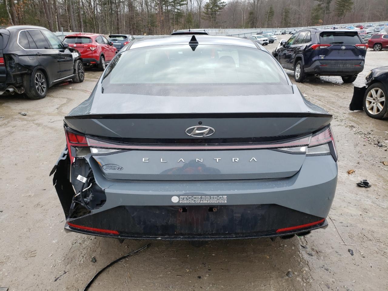 2022 Hyundai Elantra VIN KMHLR4AF4NU235591 Copart auction photo, rear end / minor dent/scratches damage thumbnail 6