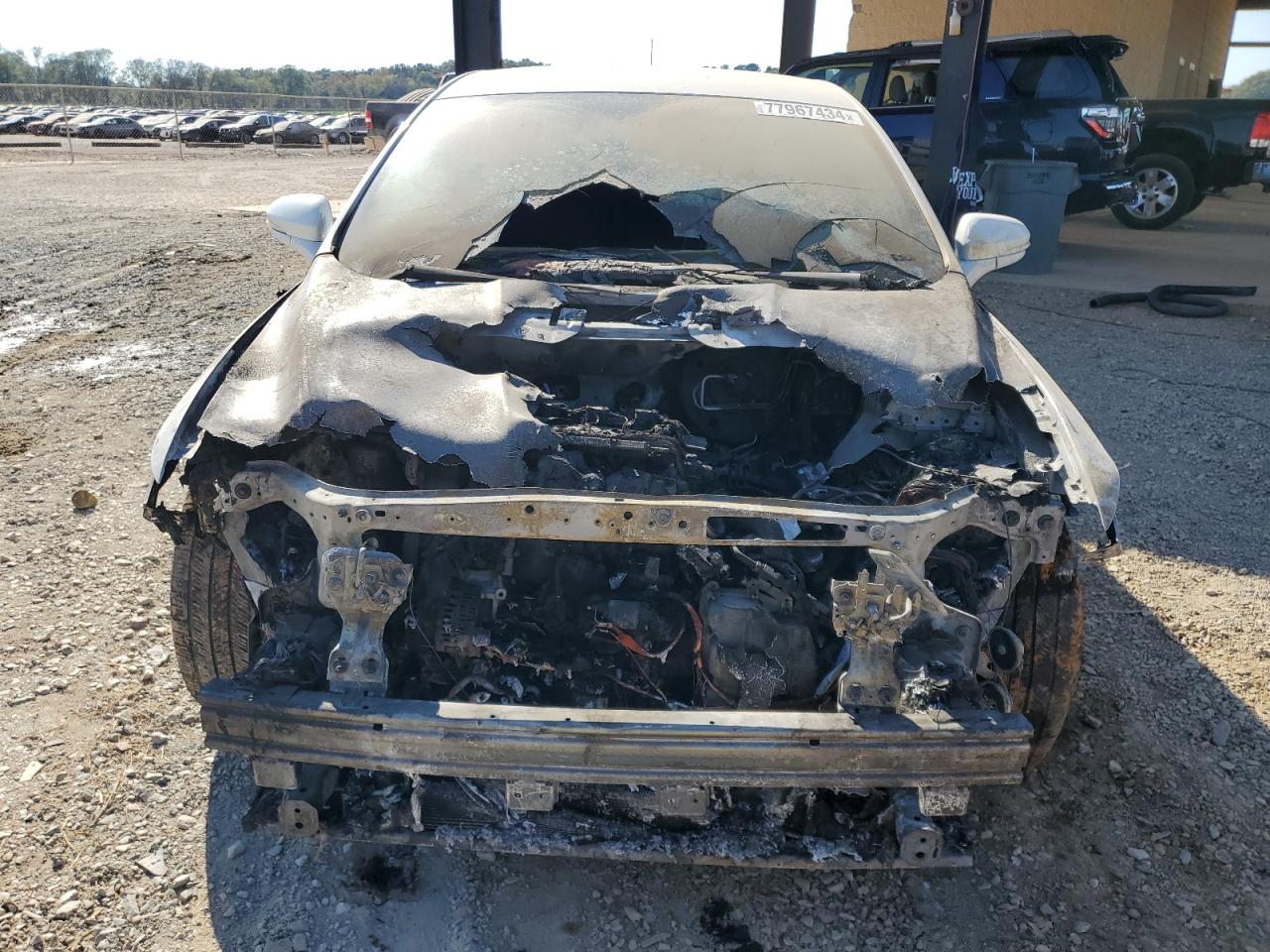 2013 Ford Fusion VIN 3FA6P0H77DR237555 Copart auction photo, burn - engine / rear end damage thumbnail 5
