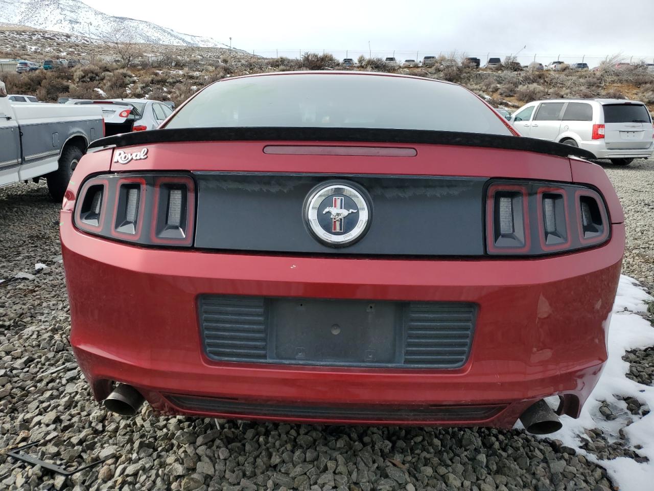 2014 Ford Mustang VIN 1ZVBP8AM8E5237265 Copart auction photo, side / rear end damage thumbnail 6