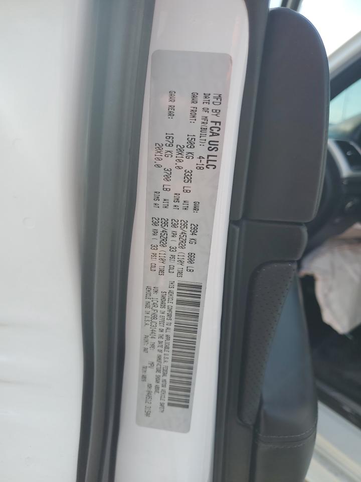 2018 Jeep Grand Cherokee VIN 1C4RJFN98JC314414 Copart auction photo, front end damage thumbnail 14