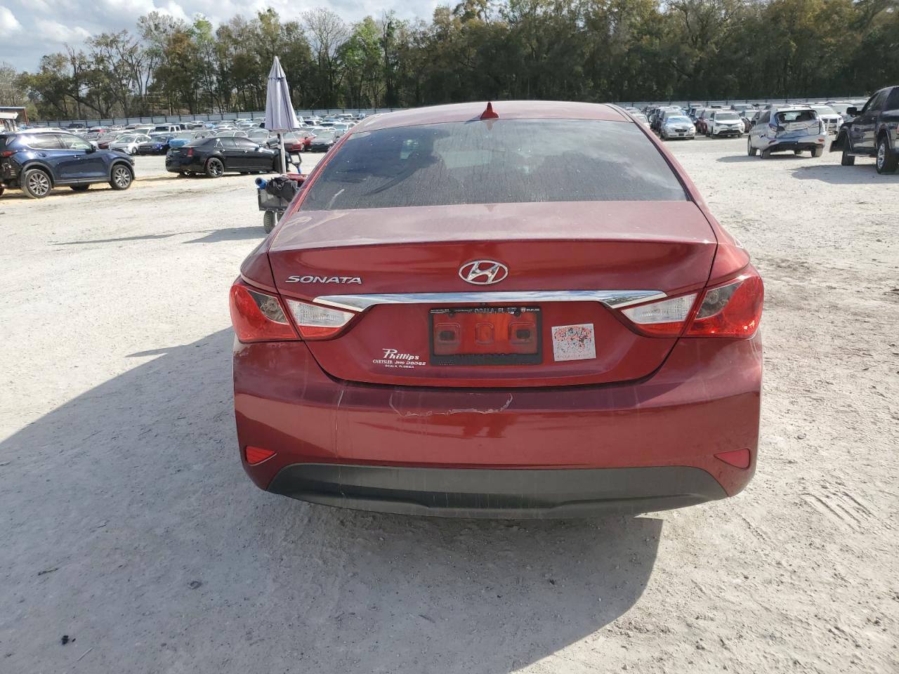 2014 Hyundai Sonata VIN 5NPEB4AC9EH944843 Copart auction photo, front end damage thumbnail 6