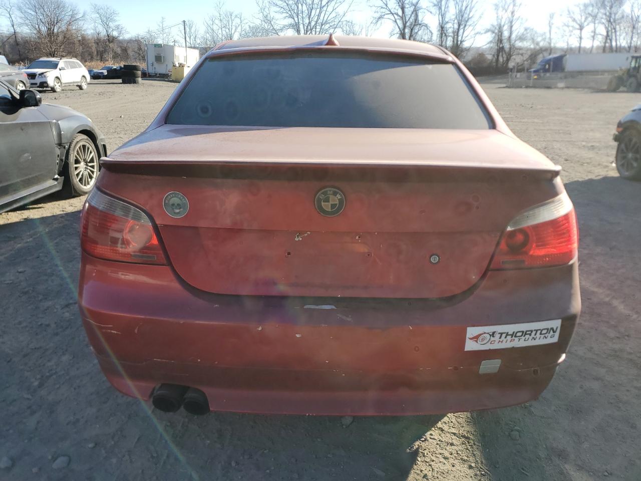 2006 BMW 5er VIN WBANF73506CG67033 Copart auction photo, front end damage thumbnail 6