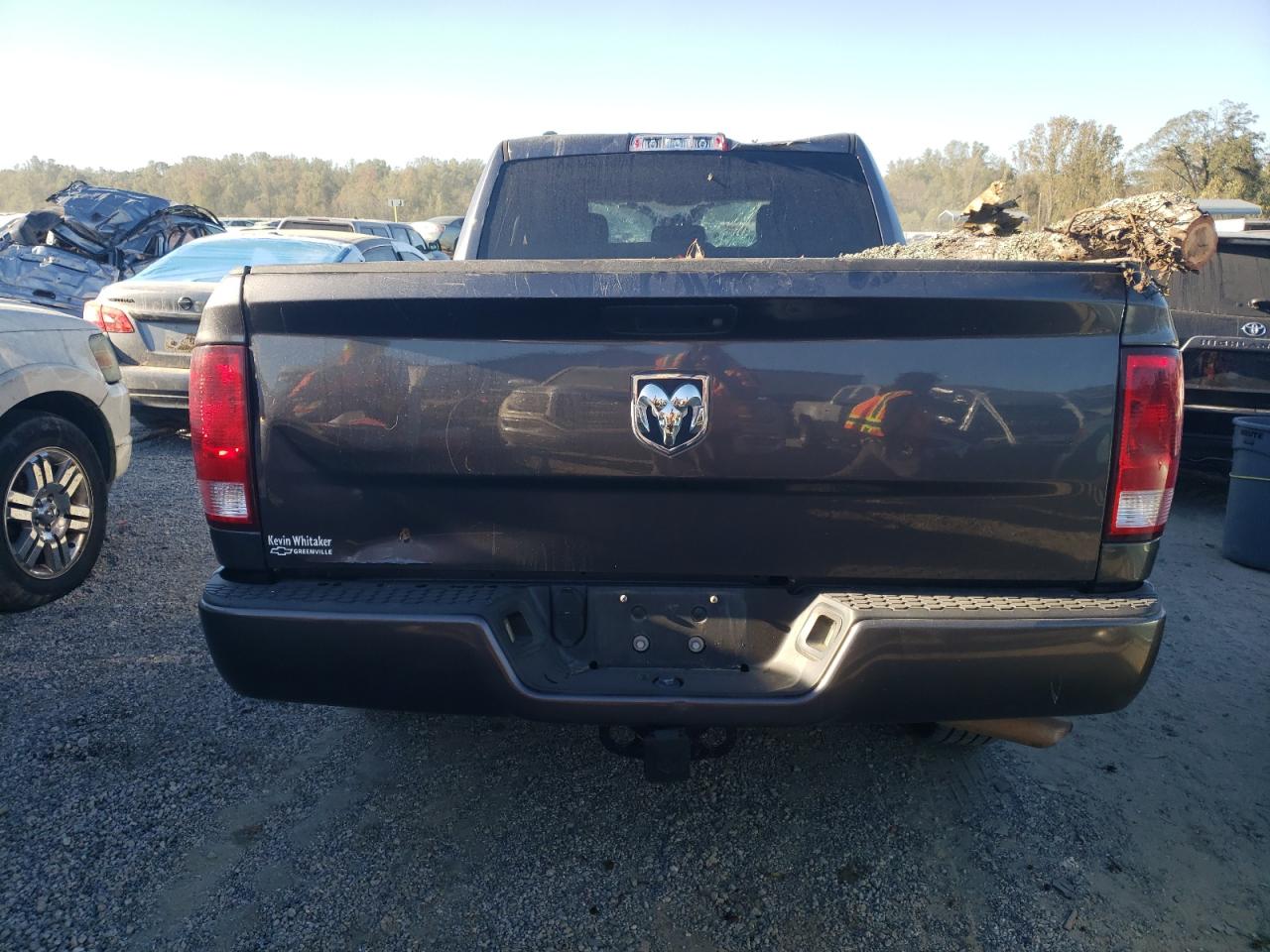 2017 RAM 1500 VIN 1C6RR6FGXHS790869 Copart auction photo, top/roof / front end damage thumbnail 6