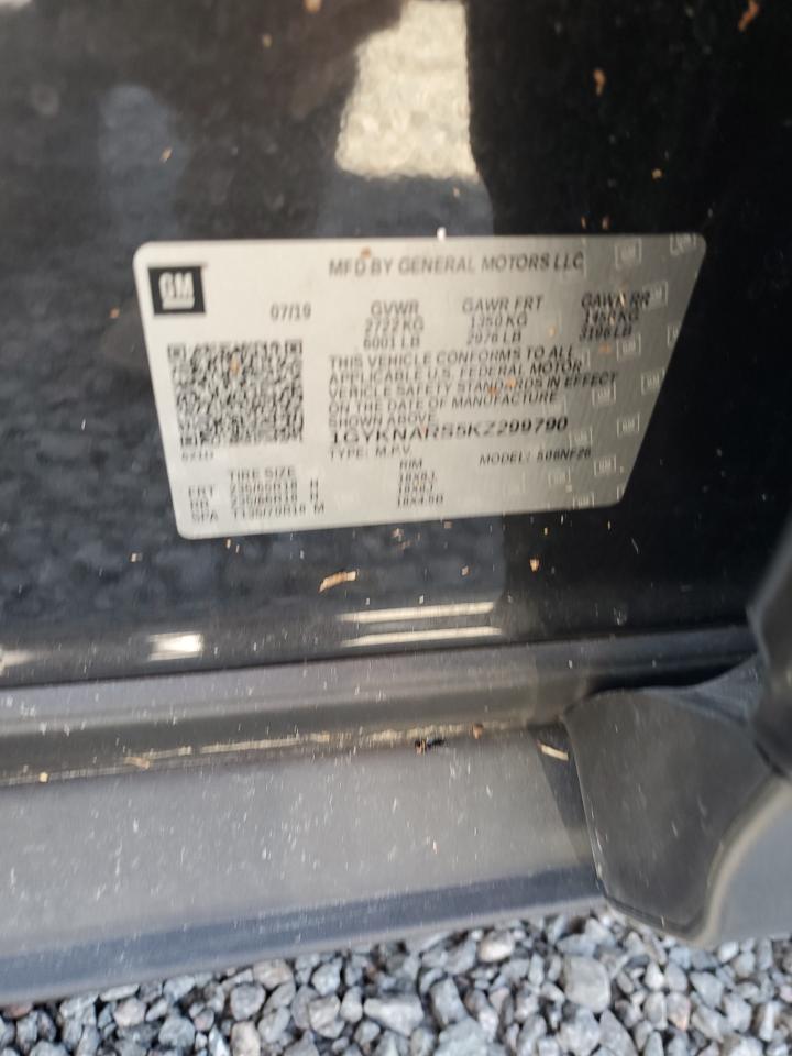 2019 Cadillac XT5 VIN 1GYKNARS5KZ299790 Copart auction photo, water/flood damage thumbnail 13