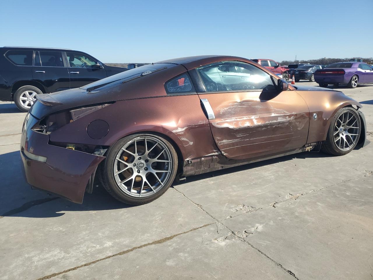 2006 Nissan 350Z VIN JN1AZ34D96M303839 Copart auction photo, side damage thumbnail 3