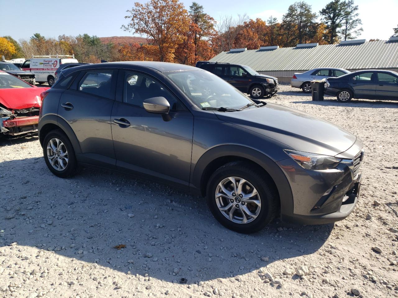 2019 Mazda CX-3 VIN JM1DKFB79K1431961 Copart auction photo, rear end / side damage thumbnail 4