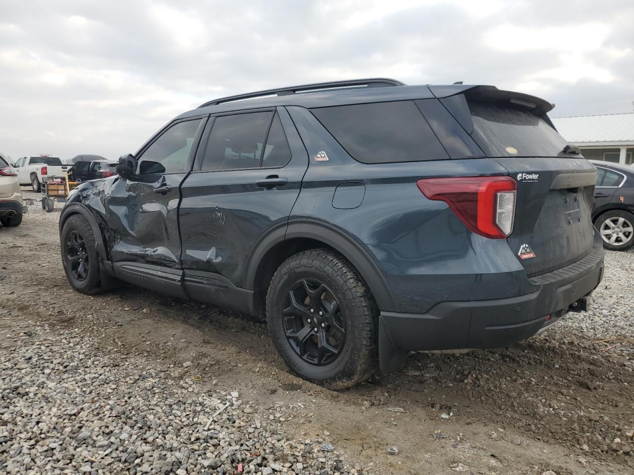 2023 Ford Explorer VIN 1FMSK8JH8PGA41768 Copart auction photo, front end / side damage thumbnail 2