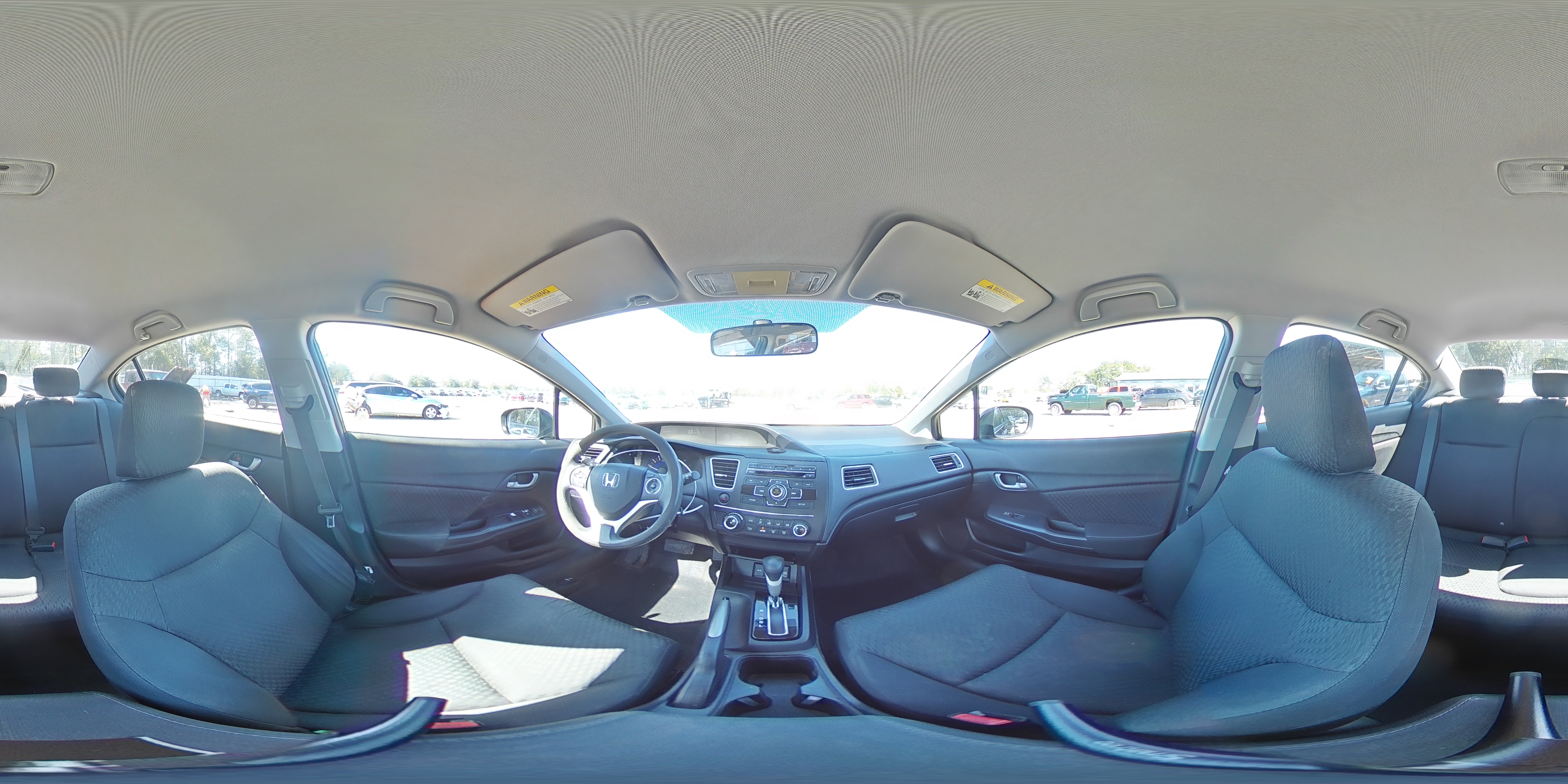 2015 Honda Civic VIN 19XFB2F51FE054331 Copart auction photo, rear end damage thumbnail 12