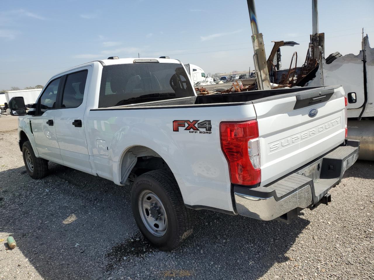 2022 Ford F250 VIN 1FT7W2B6XNEG40026 Copart auction photo, side / rear end damage thumbnail 2