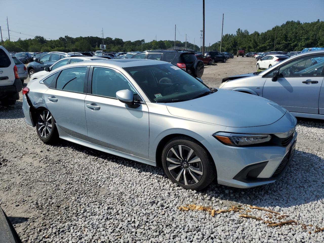 2022 Honda Civic VIN 2HGFE1F71NH321748 Copart auction photo, rear end / undercarriage damage thumbnail 4