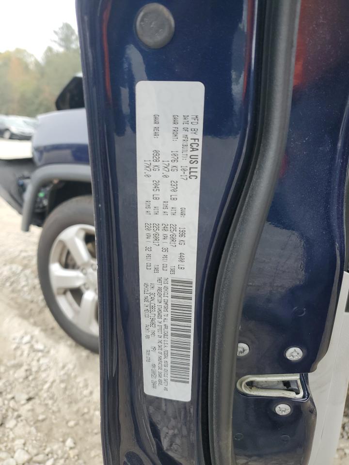 2018 Jeep Compass VIN 3C4NJCBB3JT194062 Copart auction photo, front end / rear end damage thumbnail 14