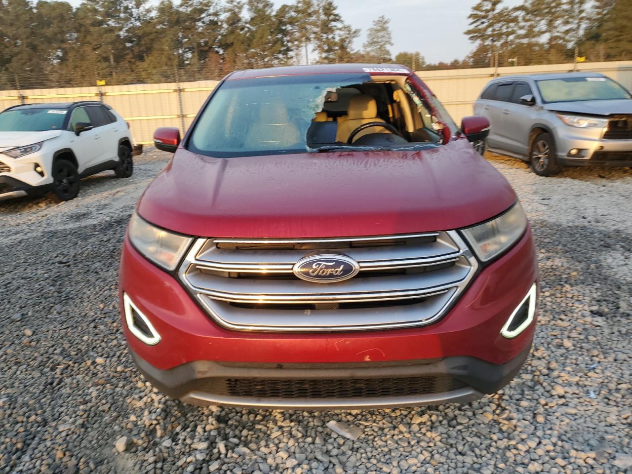 2018 Ford Edge VIN 2FMPK3K95JBB44340 Copart auction photo, front end / minor dent/scratches damage thumbnail 5