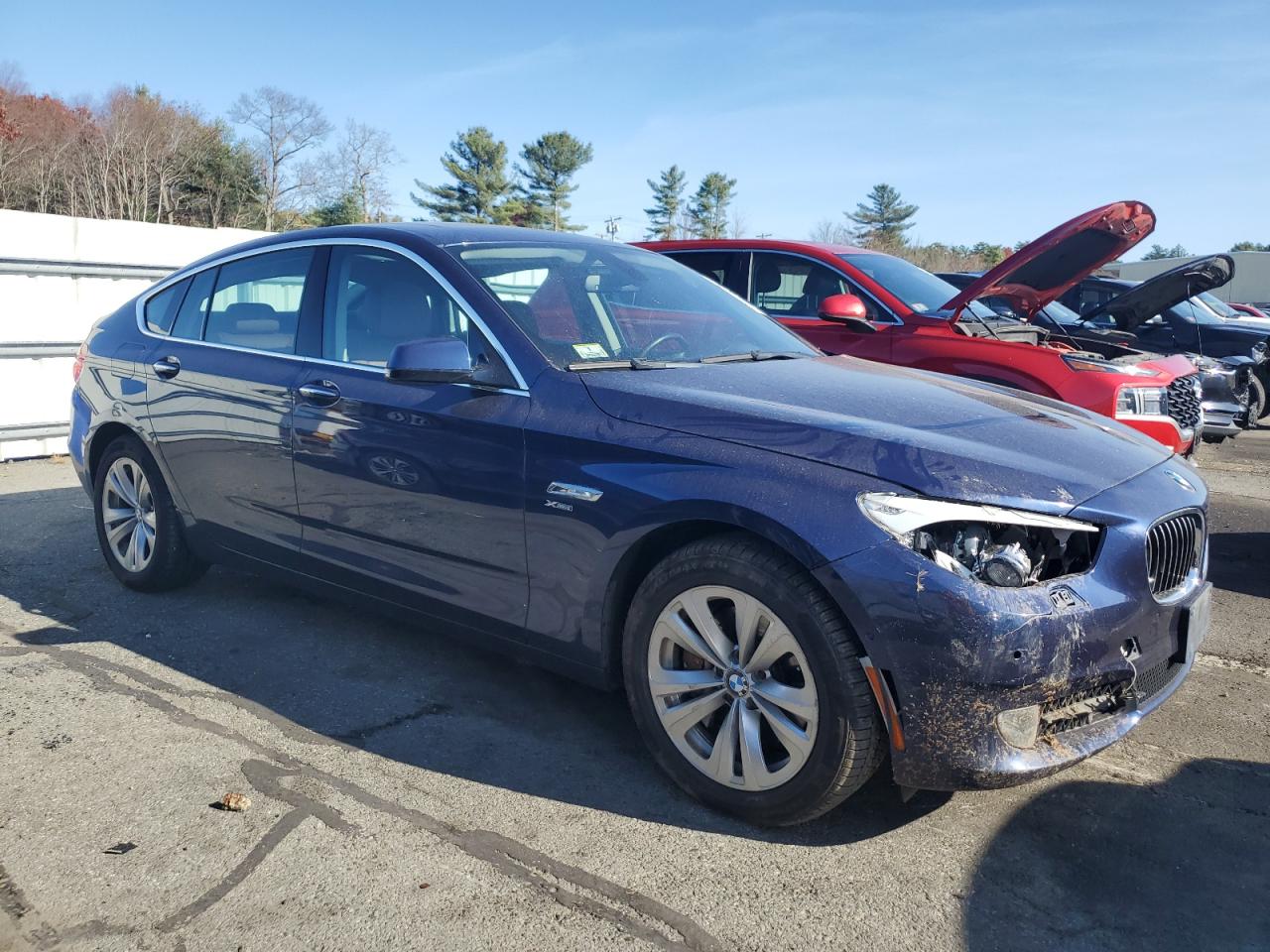 2011 BMW 5er VIN WBASP2C50BC338374 Copart auction photo, front end damage thumbnail 4