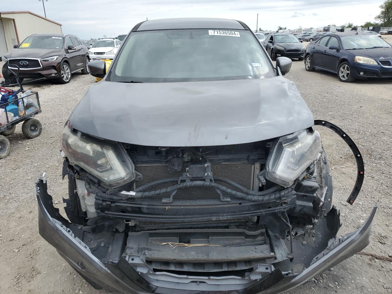 2017 Nissan Rogue VIN 5N1AT2MTXHC842605 Copart auction photo, front end damage thumbnail 5