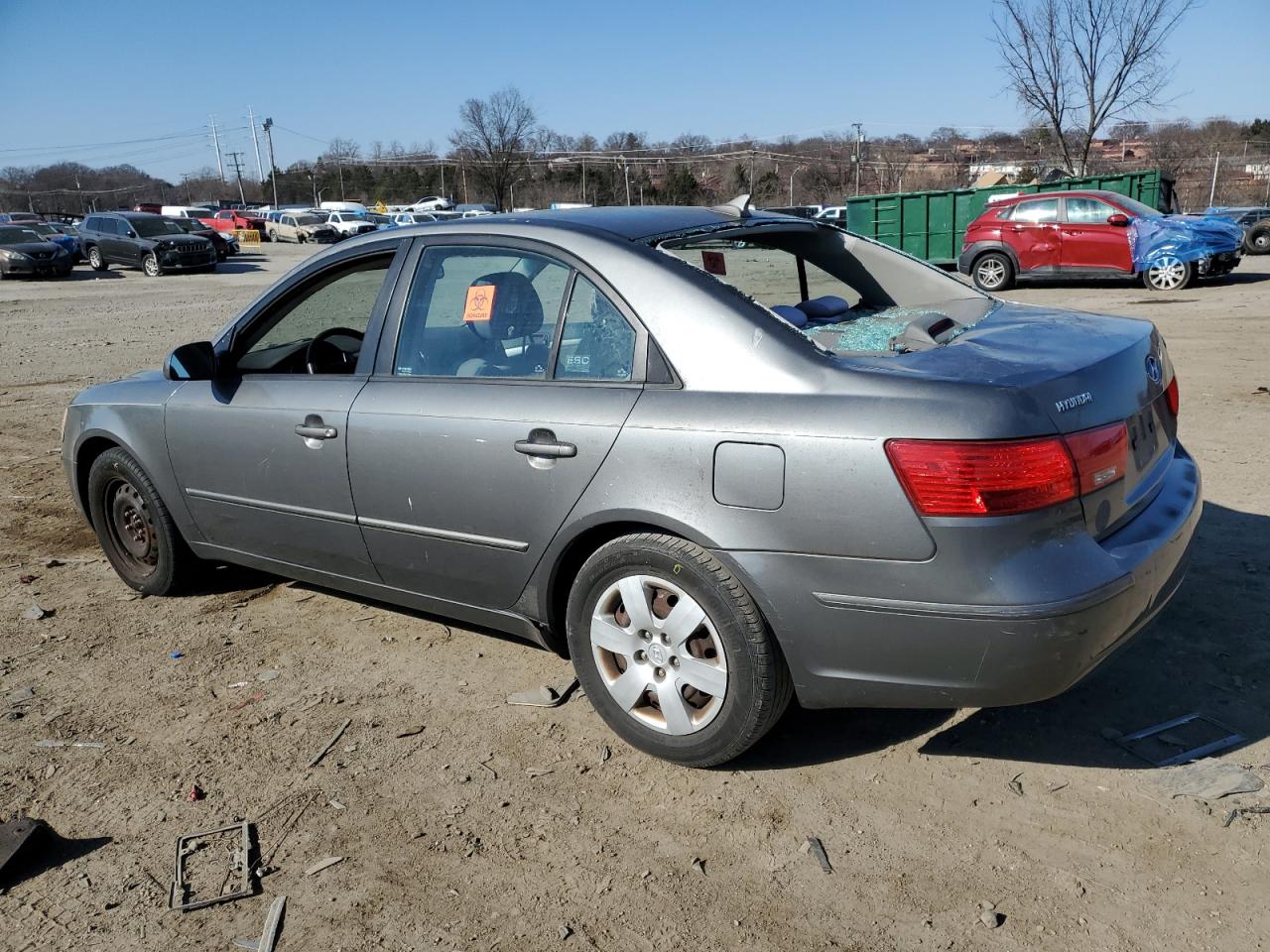 2009 Hyundai Sonata VIN 5NPET46C99H547919 Copart auction photo, vandalism / rear end damage thumbnail 2