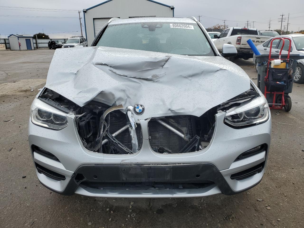 2020 BMW X3 VIN 5UXTY5C03LLE58019 Copart auction photo, front end damage thumbnail 5