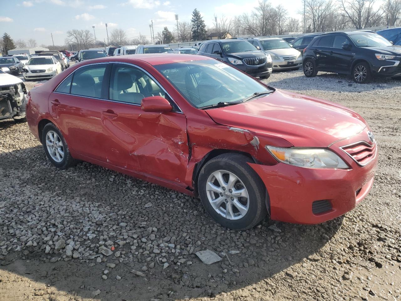 2011 Toyota Camry VIN 4T4BF3EK9BR182328 Copart auction photo, front end / side damage thumbnail 4
