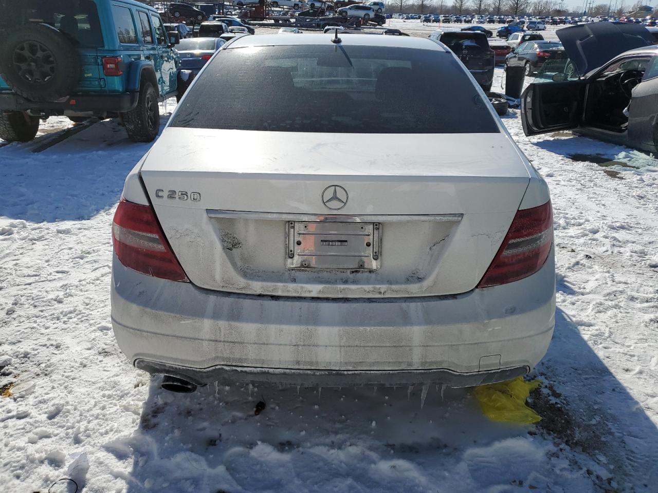 2014 Mercedes-Benz C-klasse VIN WDDGF4HB7EG220895 Copart auction photo, front end / rear end damage thumbnail 6