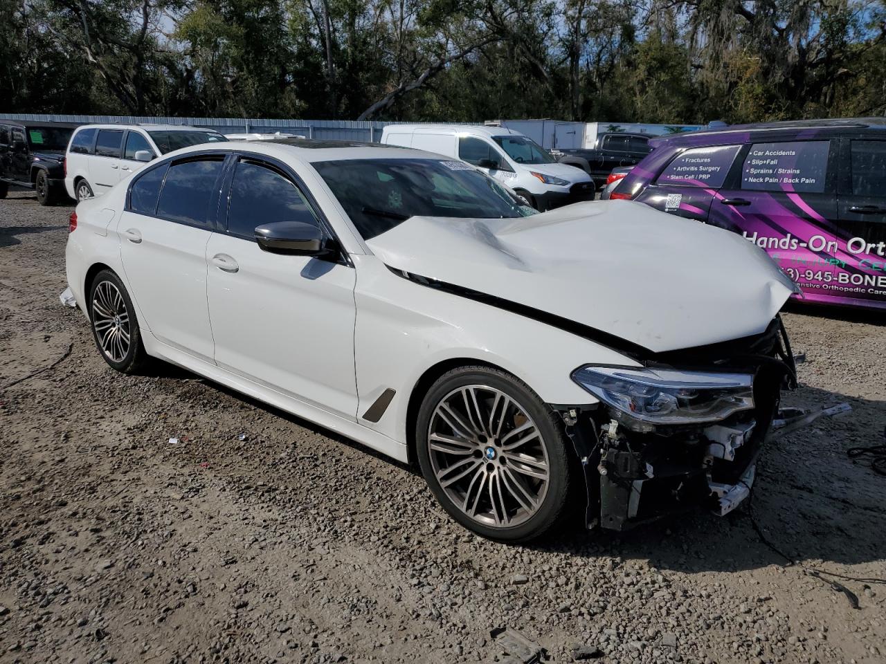 2020 BMW M5 VIN WBAJS7C06LCD07565 Copart auction photo, front end / side damage thumbnail 4