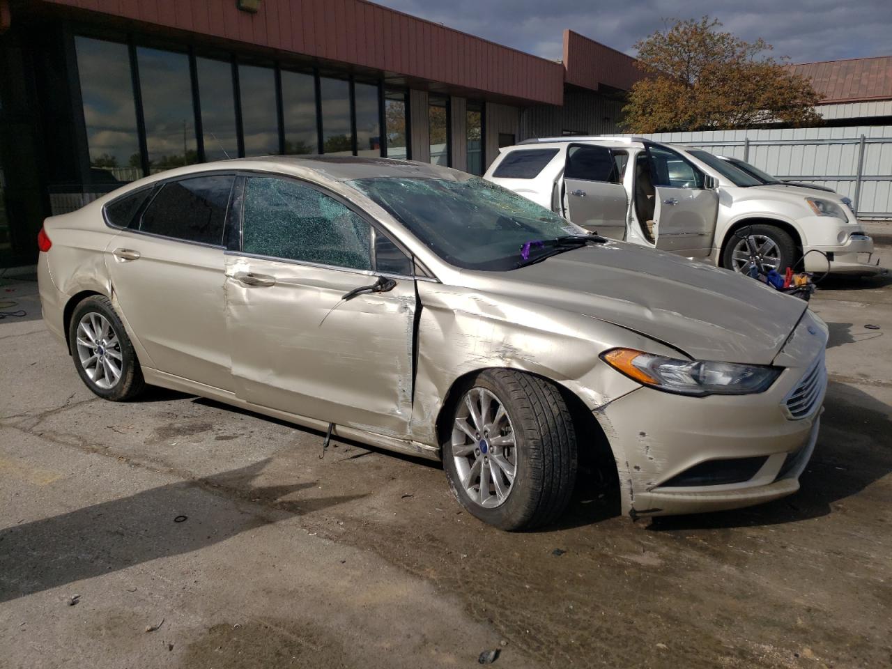 2017 Ford Fusion VIN 3FA6P0H73HR395185 Copart auction photo, all over damage thumbnail 4