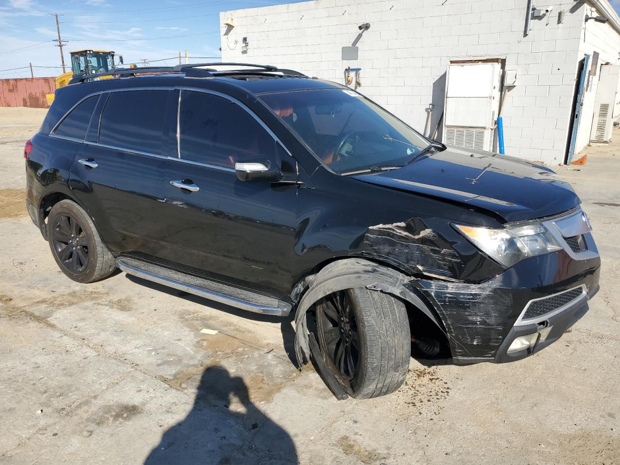 2011 Acura MDX VIN 2HNYD2H74BH527715 Copart auction photo, front end / undercarriage damage thumbnail 4
