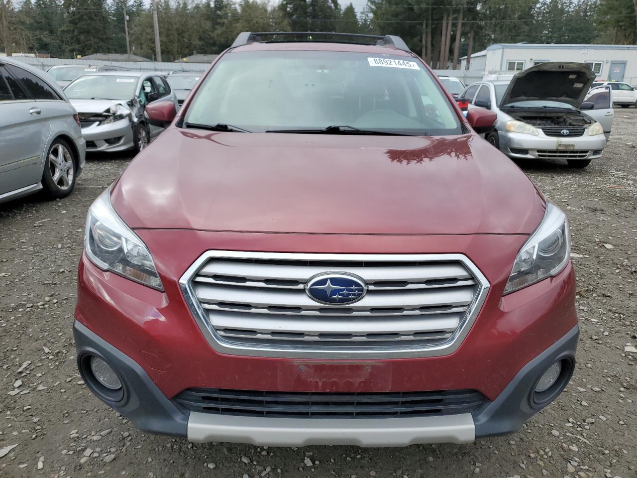 2016 Subaru Outback VIN 4S4BSANC5G3292471 Copart auction photo, side / top/roof damage thumbnail 5