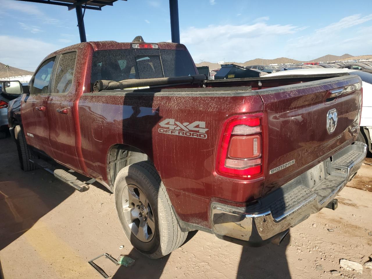 2020 RAM 1500 VIN 1C6SRFBT6LN211761 Copart auction photo, side damage thumbnail 2