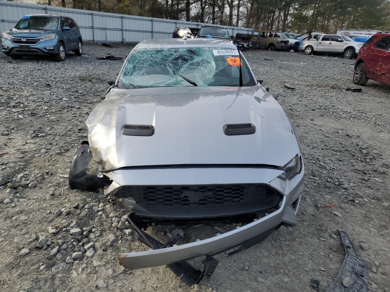 2022 Ford Mustang VIN 1FA6P8TH8N5138780 Copart auction photo, rollover damage thumbnail 5